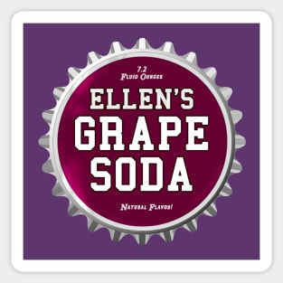 Ellen's Grape Soda Sticker